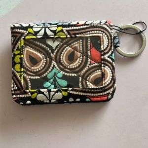 Vera Bradley ID holder with keychain hook. new with out tags